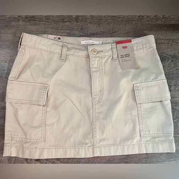 Levi's '94 Cargo Twill Mini Skirt- Size 29 - Picture 1 of 8
